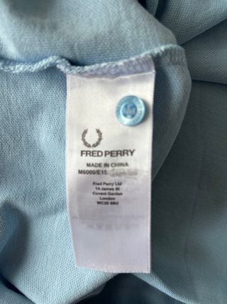 Polo Fred Perry Azul Claro Talla M