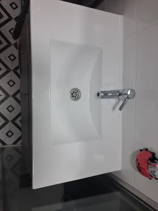 Mueble de baño madera y bambú