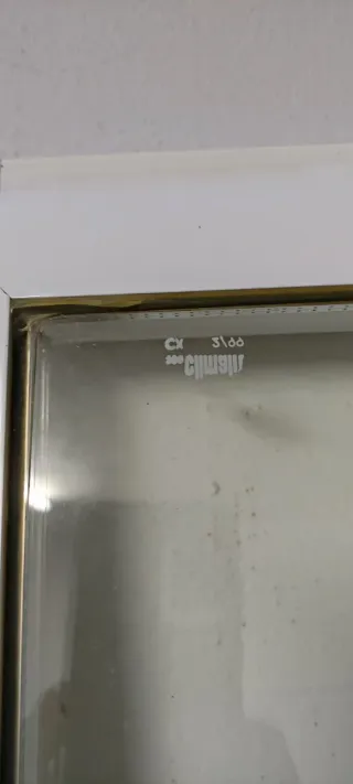 PUERTA DE ALUMINIO SIN MARCO CON CRISTAL CLIMALIT