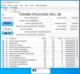 Lote 5 Discos Duros 500GB