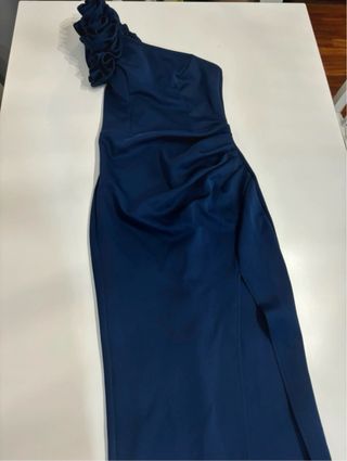Vestido ADYCE azul con abertura