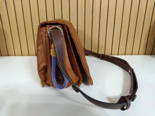 Bolso bandolera Parfois camel, nylon