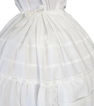 Enagua regional blanca