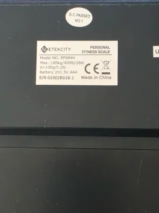 Báscula Corporal Etekcity EF984H