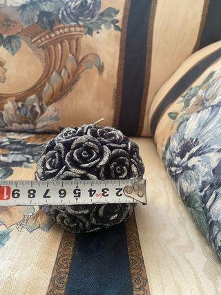 Vela Decorativa Negra con Purpurina de Zara .