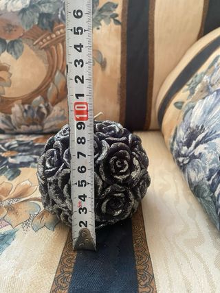 Vela Decorativa Negra con Purpurina de Zara .