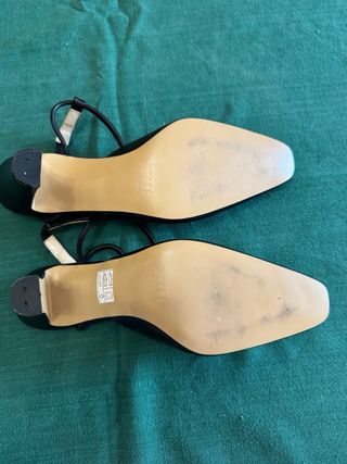 MYRYS Zapatos de tacón negros vintage