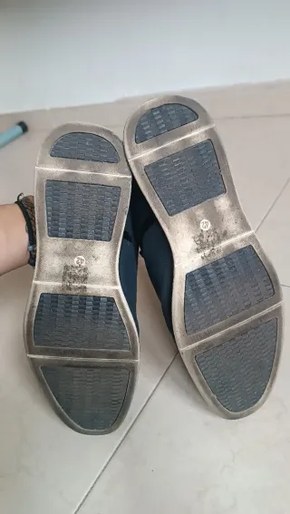 Zapatos de vestir azul, usado dos veces