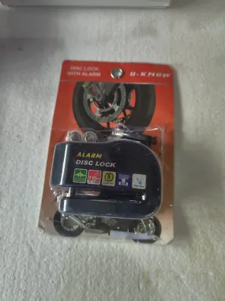 Candado Disco Moto Alarma U-Know