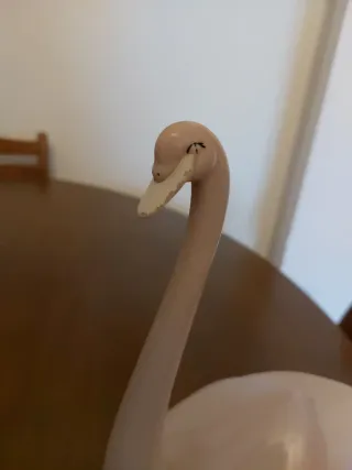 Figura Cisne Cerámica Rosa