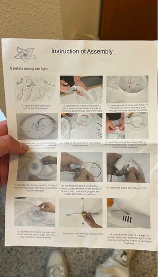 Lámpara Techo Ventilador APP/Control Remoto