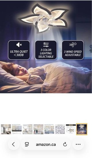 Lámpara Techo Ventilador APP/Control Remoto