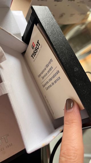 Reloj Tissot Negro y Plateado