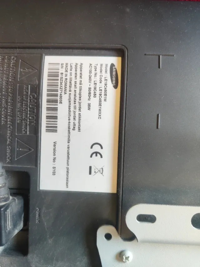 Televisión Samsung Negra 19 pulgadas