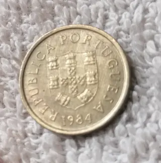 Moneda 1 Escudo Portugal 1984