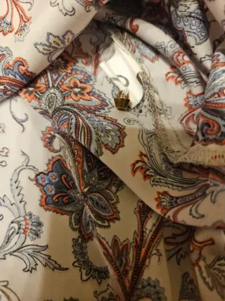 Blusa Zara Basic fantasia floreale XL