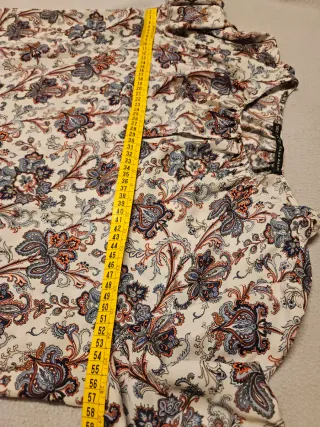 Blusa Zara Basic fantasia floreale XL