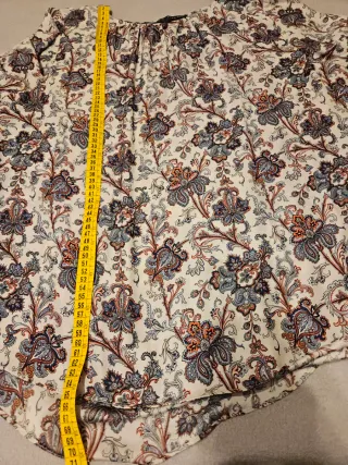 Blusa Zara Basic fantasia floreale XL