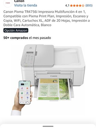 Stampante Canon Pixma TR4756i Multifunzione WiFi