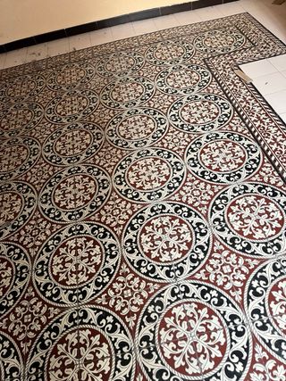 Suelo hidráulico antiguo desmontado 13 m2