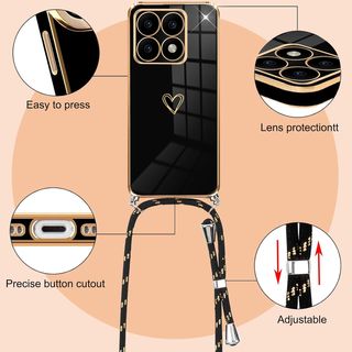 Funda para Xiaomi 14T Pro con Cuerda, Fundas para