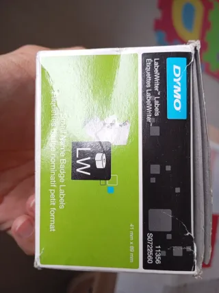 Etiquetas DYMO para tarjetas de identificación