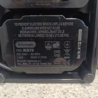 Molinillo café Delonghi KG79 110W Negro (2024)