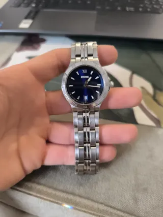 Reloj Titan Azul y Plateado