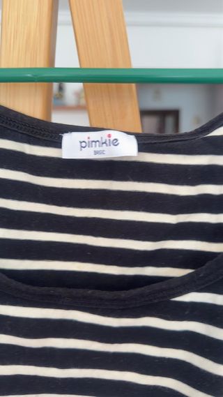 Camiseta de tirantes a rayas marineras