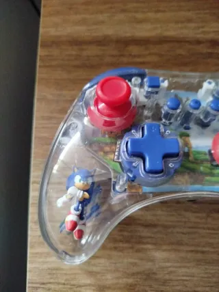 Mando Nintendo Switch Sonic transparente