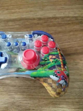 Mando Nintendo Switch Sonic transparente