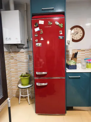 Nevera Roja Estilo Vintage