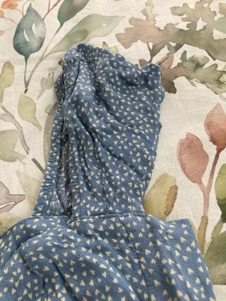 Vestido azul topos Pull&Bear