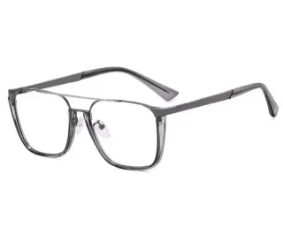 Gafas de metal y pasta