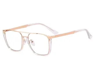 Gafas de metal y pasta