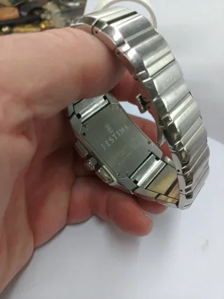 Reloj Festina Cronógrafo Plata y Blanco