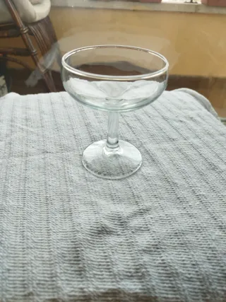 Copas de champán de cristal