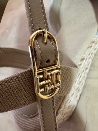 Sandalias cuña esparto Tommy Hilfiger T.37