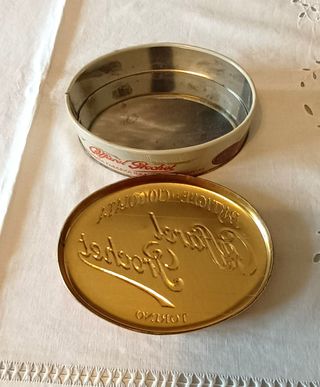 Scatola latta ovale Caffarel anni '90