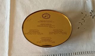 Scatola latta ovale Caffarel anni '90