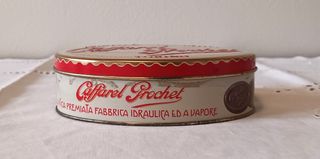 Scatola latta ovale Caffarel anni '90