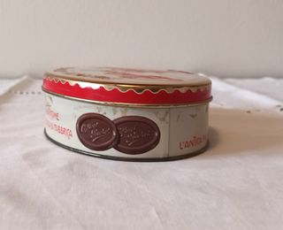 Scatola latta ovale Caffarel anni '90