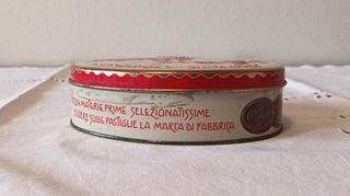 Scatola latta ovale Caffarel anni '90