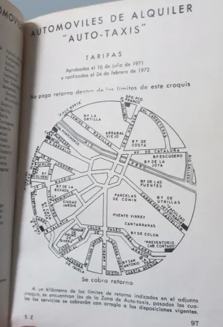 Guía Urbana Zaragoza 1972 Antigua