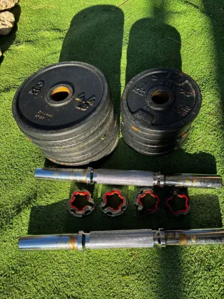 Pesi e barre per palestra