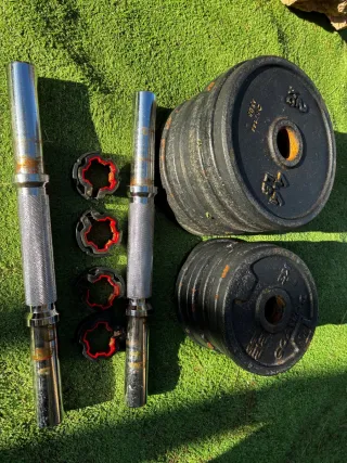 Pesi e barre per palestra