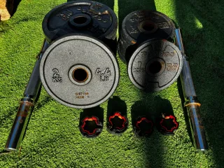 Pesi e barre per palestra