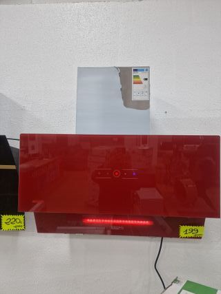 Campana extractora roja