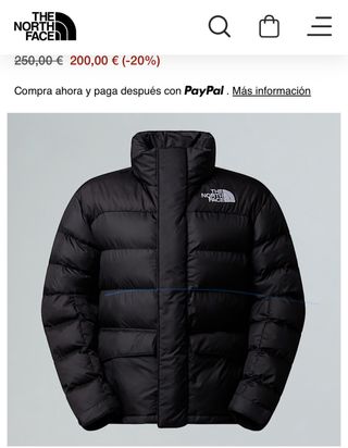Chaqueta The North Face Negra Talla L