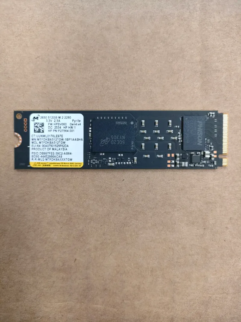 Disco SSD NVMe HP 512GB M.2 Gen4